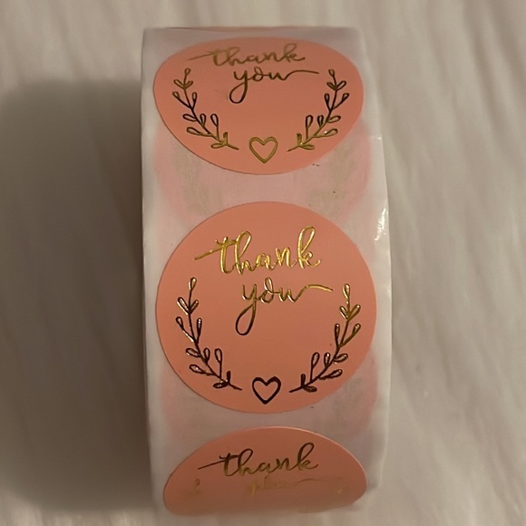 500 Thank You Stickers - Picture 1 of 3